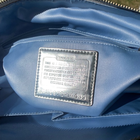 Coach Poppy Silver Op Art C Lurex Glam Tote (H0973-14439) - Picture 10 of 11